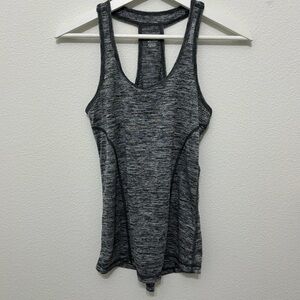 Reebok Grey Racerback Workout Top in XS